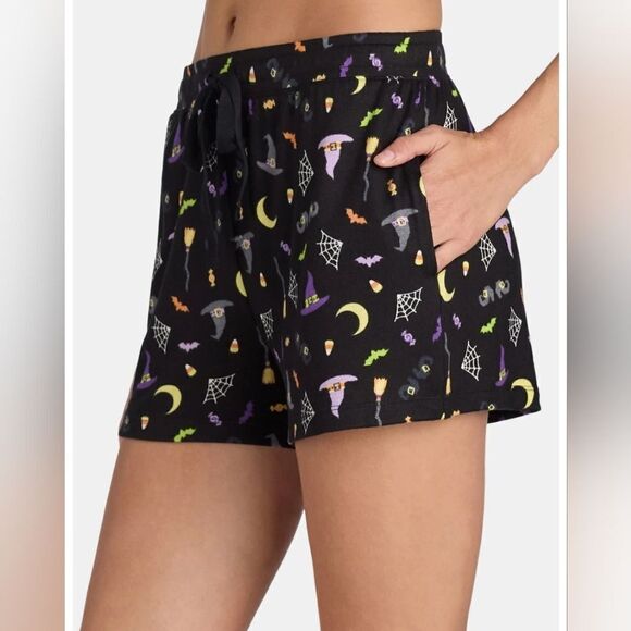 Women's Halloween Sleep Shorts from Way to Celebrate, 2-Pack, Size XL - Picture 2 of 7